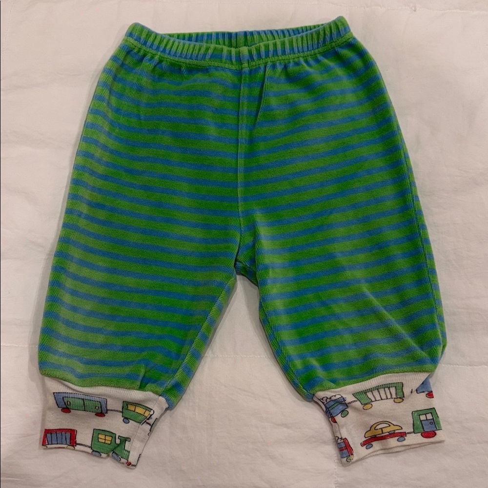 New Potatoes Velour Layette pants Size 3M